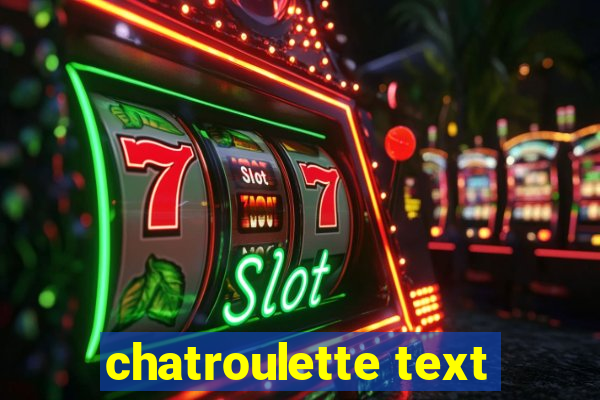 chatroulette text